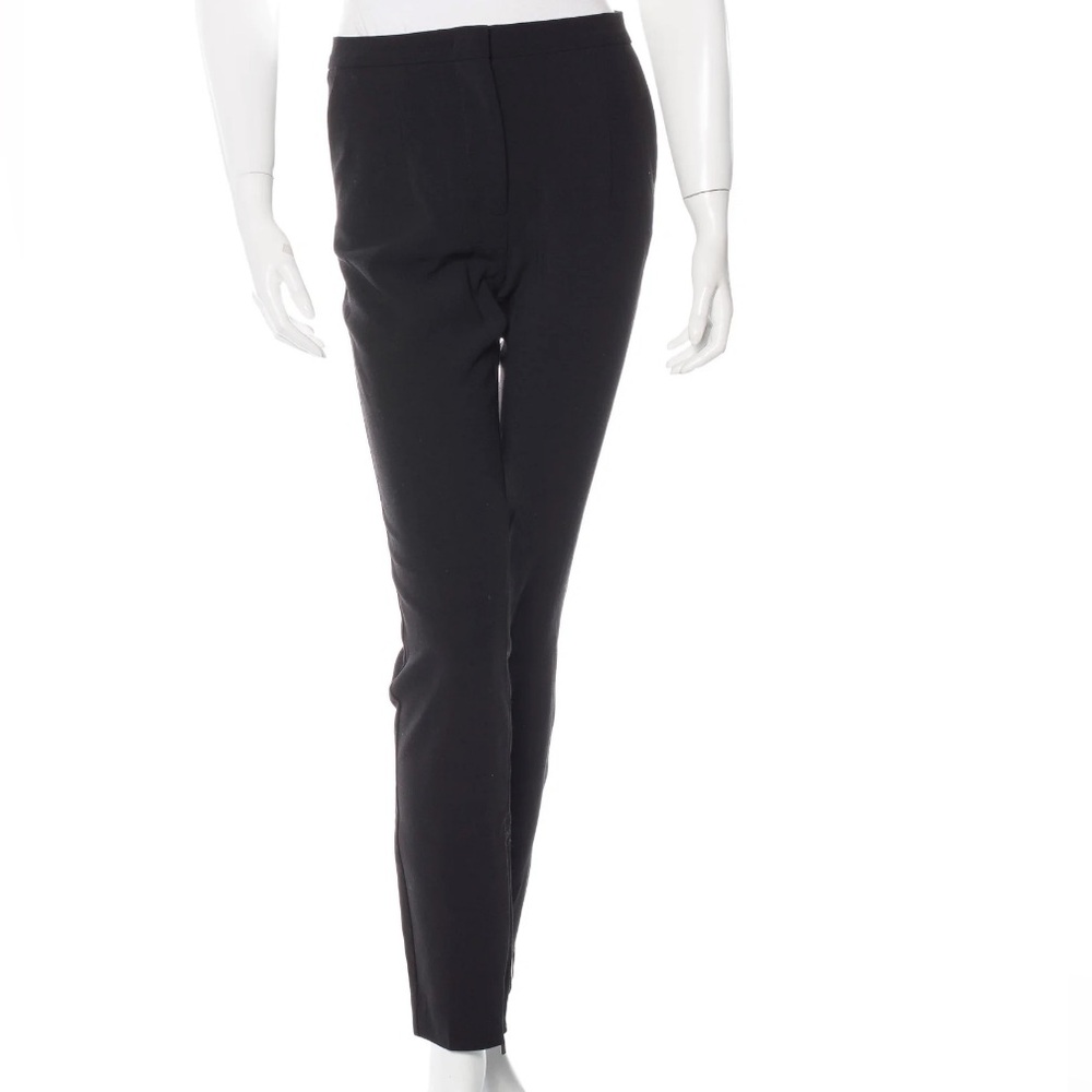 Fendi Black Virgin Wool Straight-leg Pants Size 4